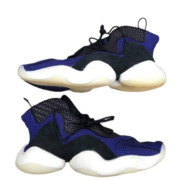 Rare 2018 Adidas Crazy BYW Real Purple Core Black Size 11.5 - Picture 10 of 16